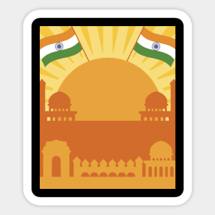 India Colors Sticker
